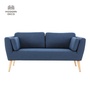 navy blue small sofa couch loveseat for apartment bedroom 2021