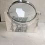 Double-sided Mirror with Marble Base, Staturio or Calacatta