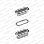 Shoe metal accessories.Eyelets with washer,Oval eyelets with washers OVL