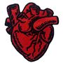 Eco Friendly 120D Woven Custom Embroider Patch Red Heart Applique For Cloth