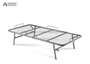 Single Gray Iron Net 90x190cm Collapsible Metal Bed Frame