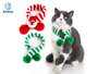 Pet knitted wool striped Christmas scarf cat dog collar 