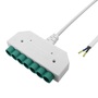 IP54 waterproof LED splitter 6-fach power connector cable 12 Volt DC stecke