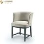 Luxury Customized Fabric Upholstery Solid Wood Dining Chair For Dining Room