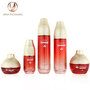 gold cosmetic bottle packaging glass jar set skincare beauty makeup