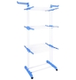 Adjustable Stainless Steel Living Room Three Rods Trolley Clothes Rack For 