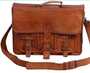 " Handmade Leather Messenger Laptop Shoulder Satchel  Bag  "