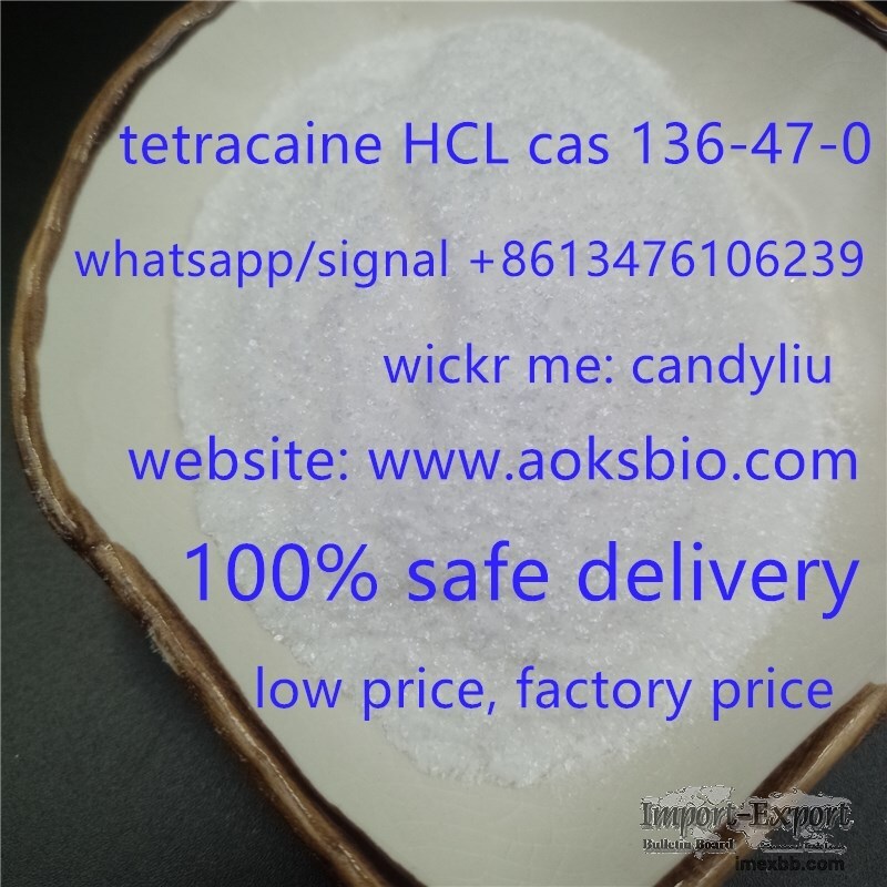 100% top quality low price for tetracaine hcl 136-47-0,cell+8613476106239
