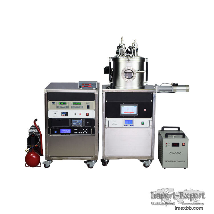 DC RF magnetron bias sputtering coating machine with 2-target