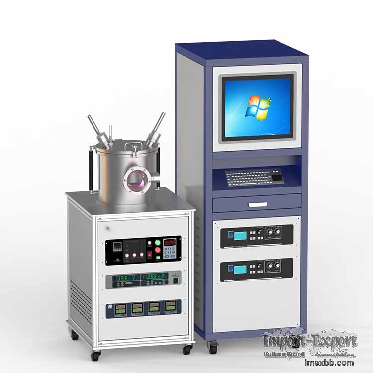 RF magnetron sputtering pvd coater with 2 target for R&D