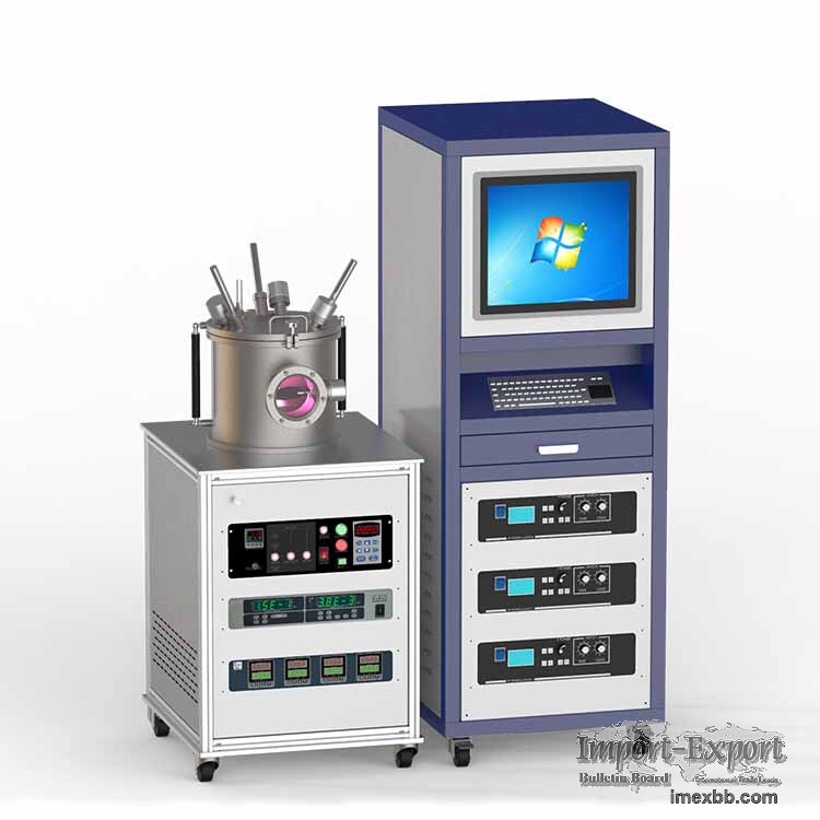 three targets RF magnetron co-sputtering coater