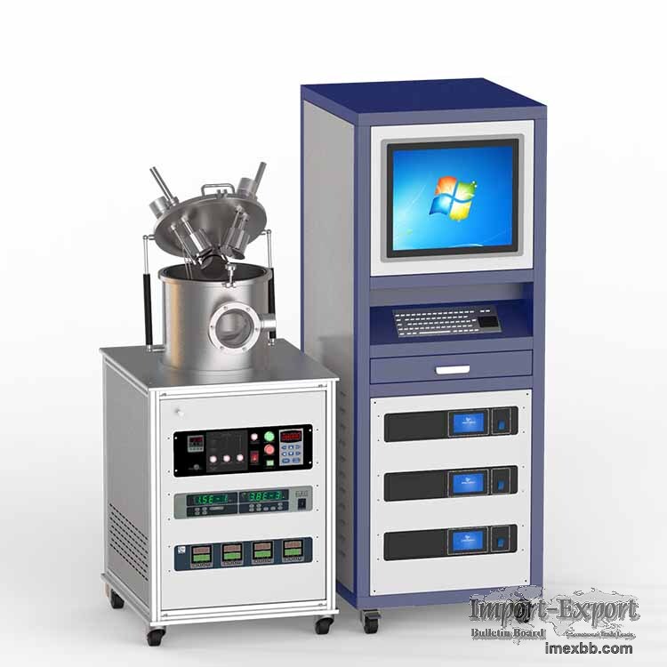 3-target DC magnetron sputtering device for metal film research