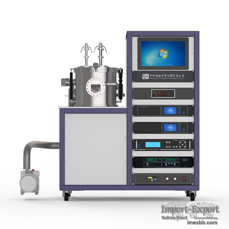 customization DC RF magnetron co-sputtering coater with 3-target