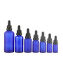 Factory direct wholesale cobalt blue glass essential oil dropper bottle