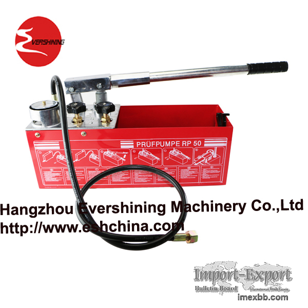 manual pressure test pump