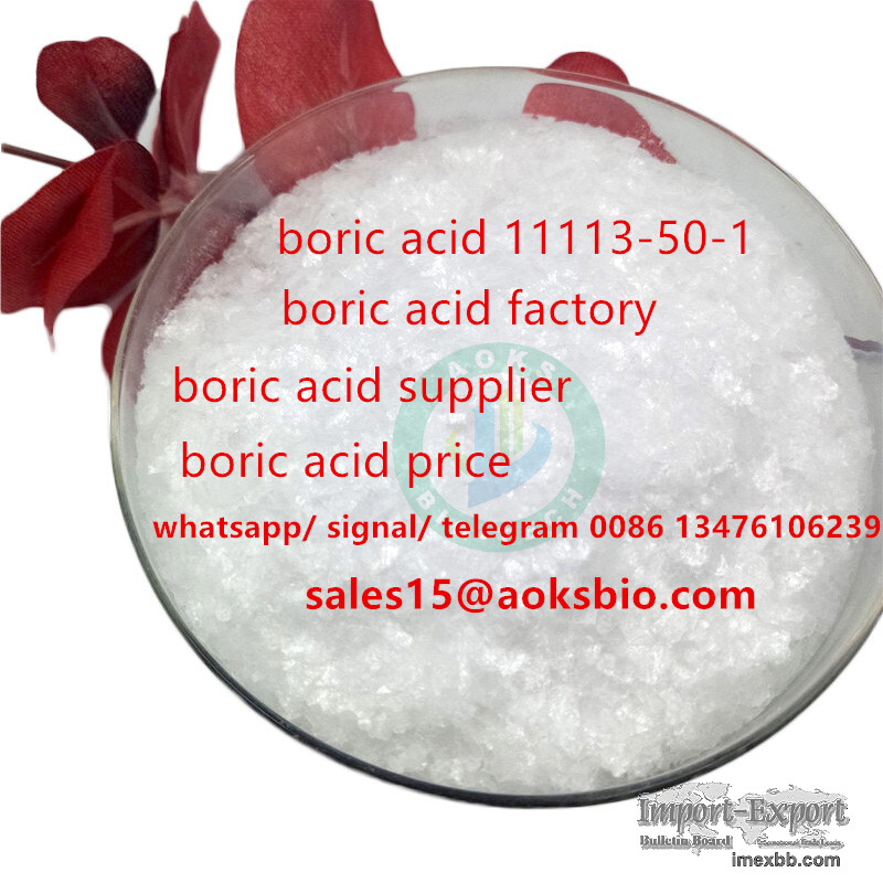CHINA boric acid flake cas 11113-50-1 in low price, sales15@aoksbio.com