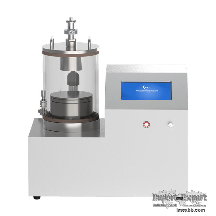 DC plasma sputtering coating machine with rotary heated sample stage