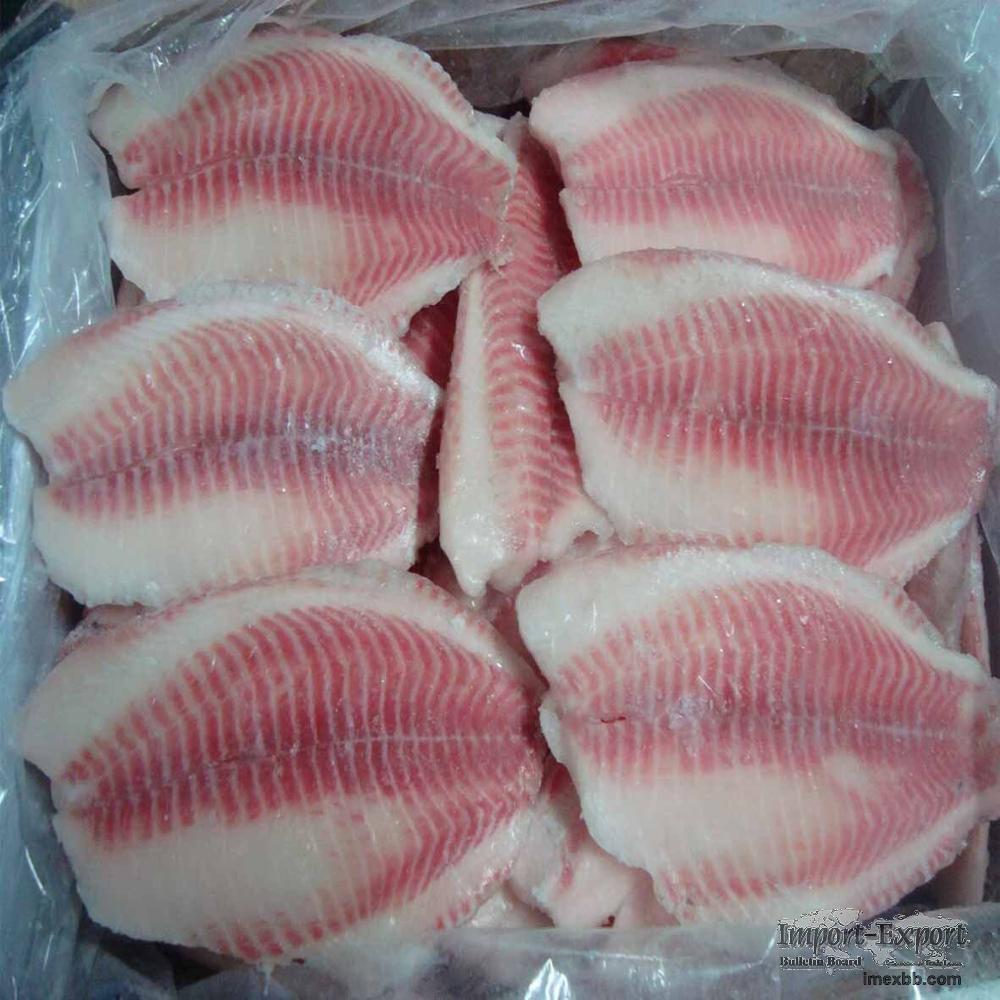 Frozen Fish Seafood Fillets Product Red and Black Frozen Tilapia