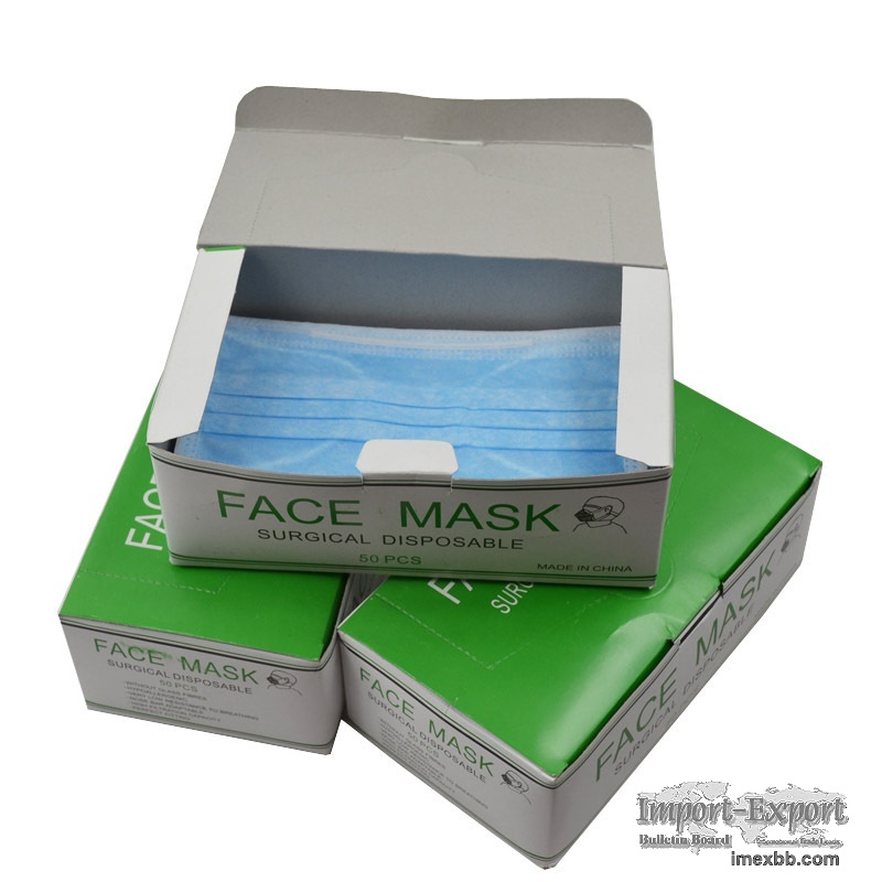 Hot Sale Health Mask 3ply Disposable Earloop Face Mask