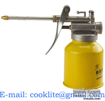 Steel Pistol Oiler Lever Hydraulic Pump Oil Can Dispenser Lubricating Lathe