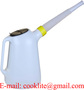 Plastic Oil Fuel & Water Jug And Pouring Spout Can 6L Measuring Can Diesel