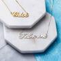 leter pendent necklace