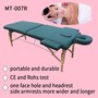 portable massage table with adjustable headrest
