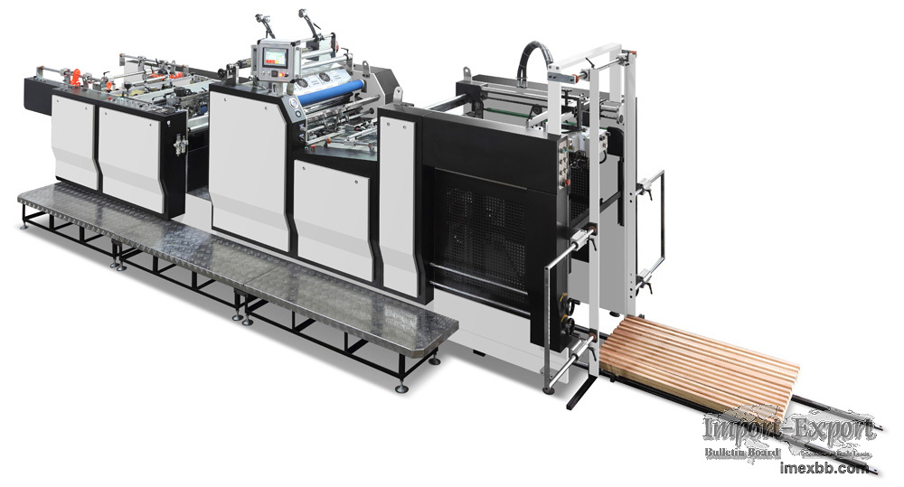 Automatic Laminating Machine Model YFMA-760L with side pull gauge and flail