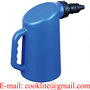 Vas/cana din plastic 2 litri pentru apa distilata sau acid baterie