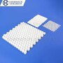 Alumina Ceramic Hex Tile Liner on Nylon Net or acetate silk