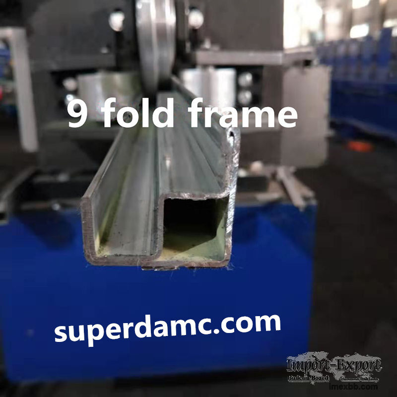 Low-voltage cabinet frame roll forming machine for 9 fold profiles