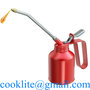 Metal Oiler Dispenser 250CC Hand Held Steel Lubricant Oil Can Hydraulic Fin