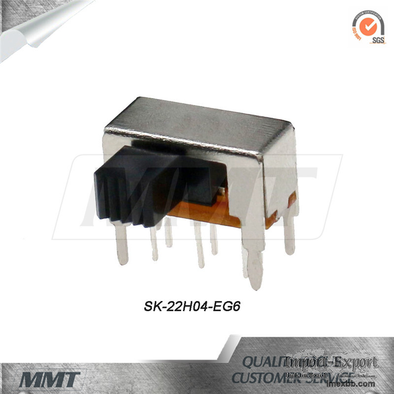 Slide Switch Sk-22h04-Eg6 Horizontal Slide Switch 2p2t DC Slide Switch