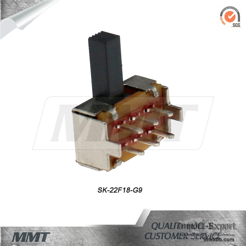 Slide Switch Sk-22f18-G9 Horizontal Slide Switch 2p2t DC Slide Switch