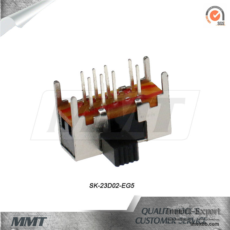 Slide Switch Sk-23D02-Eg5 Horizontal Slide Switch 2p3t DC Slide Switch