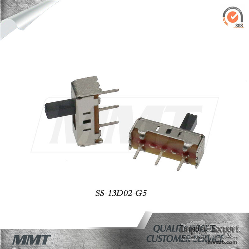 Slide Switch SS-13D02-G5 Vertical Slide Switch 1p3t Slide Switch