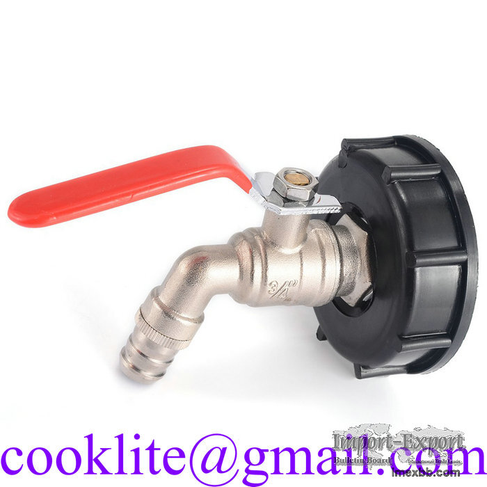 Garden Hose Plug Outdoor Bib Tap With Lever Type Water Valve and IBC Adapte