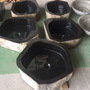 Pentagonal Wash Basin, Black Basalt 