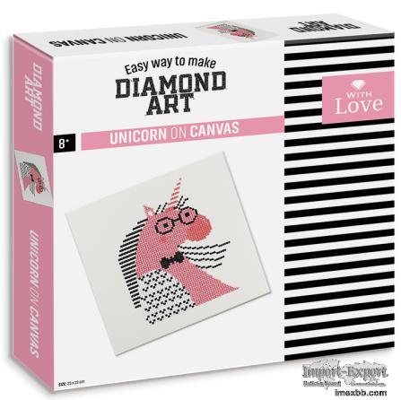 EASY WAY TO MAKE DIAMOND ART - UINCORN ON CANVAS
