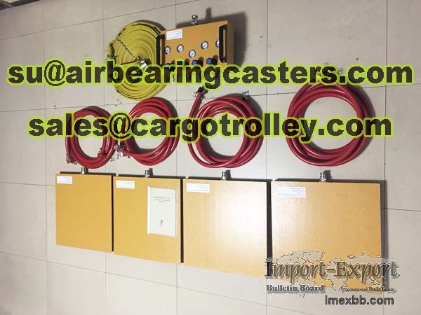 Heavy duty air caster rigging systems instructions and price list