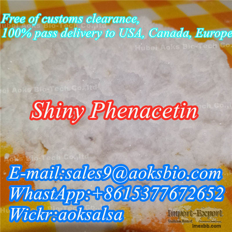 Shiny phenacetin powder cas 62-44-2 phenacetin China supplier best price