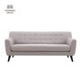 scandinavian design 3 seater fabric sofa modern grey nordic european 2021
