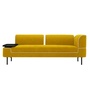 modern fabric sofa with removable back and arms detachable