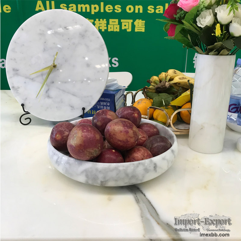 Elegant Marble Bowl, one-piece, Bianco Carrara