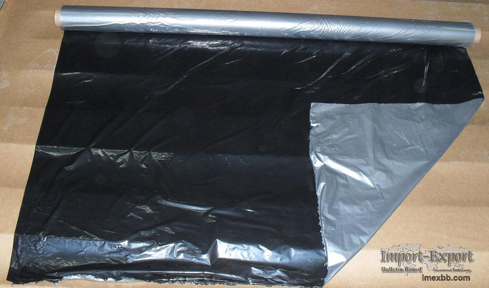 Silver Black PE mulch film
