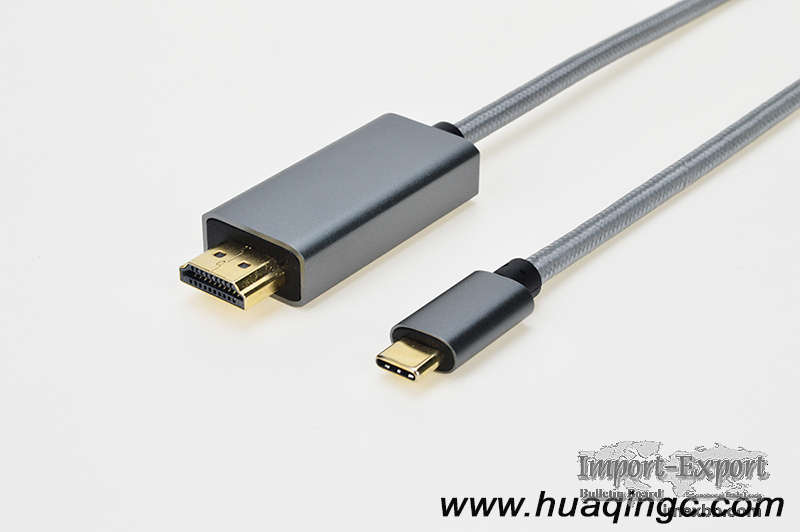 USB C to HDMI Male to Male Adapters 4K 6 Feet Aluminum Braid