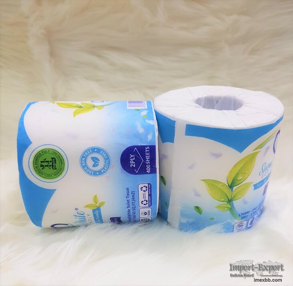 Snow White Organic Bamboo Rolls – 72CT