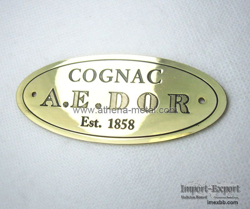 Oval Metal Lables  OEM Metal Label   cosmetic packaging companies