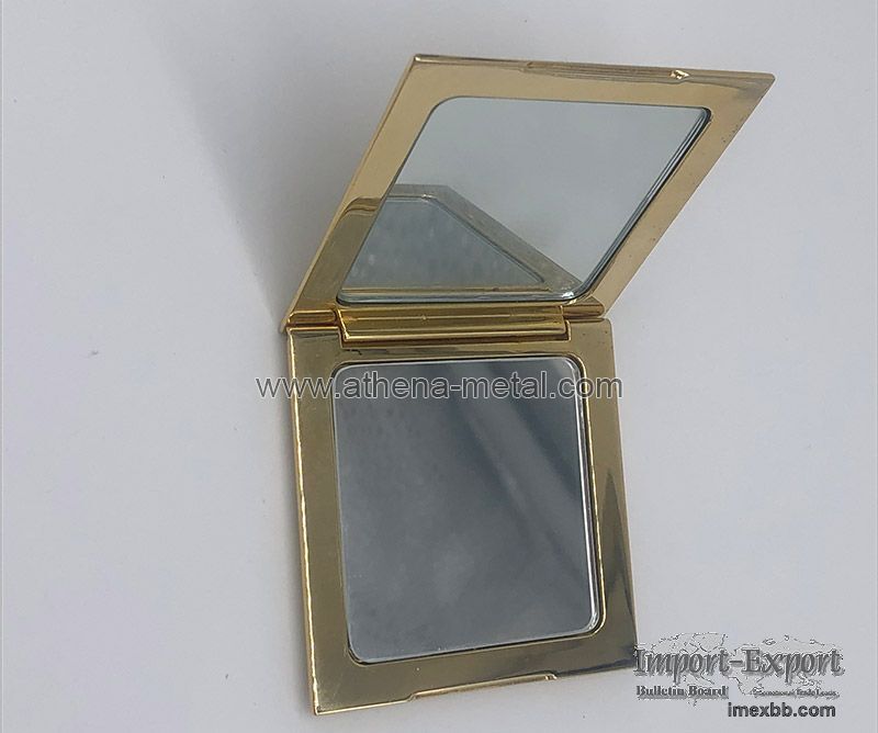 Suqare Metal Compact  OEM Metal Compact box 