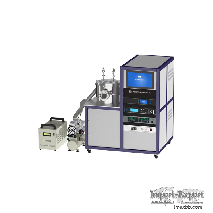 dc rf magnetron dual gun co-sputtering coating equipment